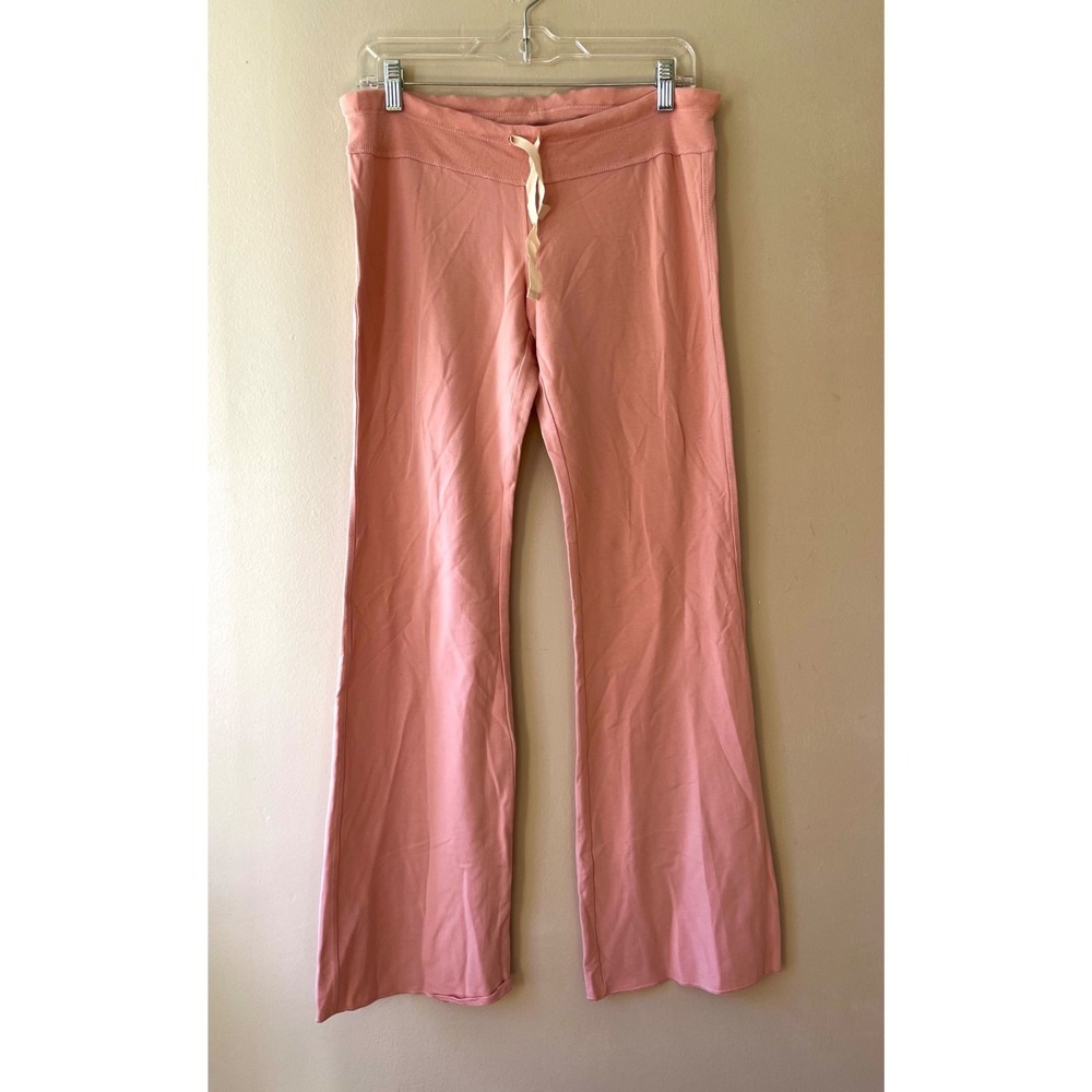 Express Sz S Stretch Pull On Pink Knit Yoga Pants Straight Leg Leggings